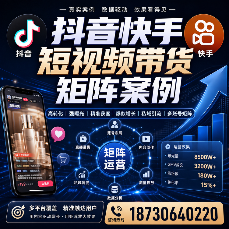 洛阳短视频带货团队多平台矩阵自动分发案例