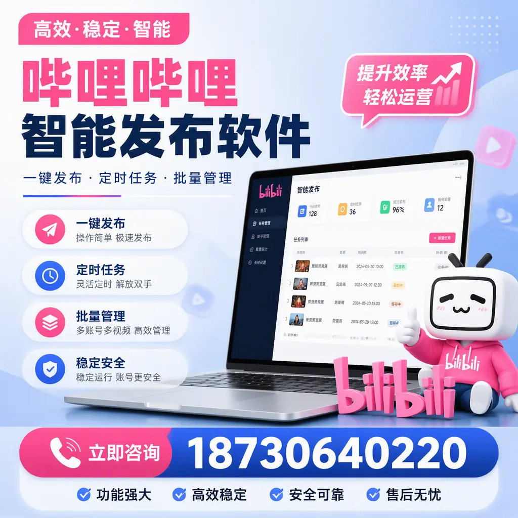 哔哩哔哩智能发布软件适用场景分析：在 洛阳 的最佳实践